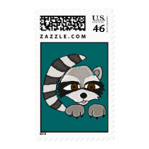 AF- Awesome Raccoon Postage Stamps