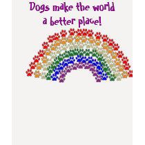 AF- Dogs make the world a better place t-shirts