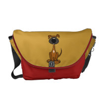 AF- Funny Puppy Dog Messenger Bag