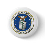 AF_Medical_Service_seal Pinback Buttons