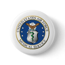 AF_Medical_Service_seal Pinback Buttons