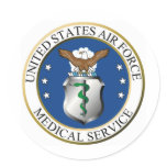 AF_Medical_Service_seal Round Sticker