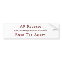 AF Records Bumper Sticker