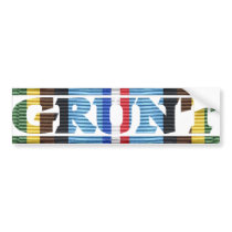 AFEM GRUNT Campaign Ribbon Bumper Stickers