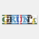 AFEM GRUNT Campaign Ribbon Bumper Stickers