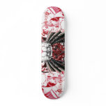 Affection Kissing Skulls Custom Skateboard