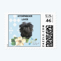 Affenpinscher Blue w/ White Diamonds stamps