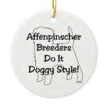 Affenpinscher Breeders Christmas Tree Ornament