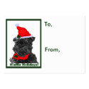 Affenpinscher Christmas Gift Tags business cards
