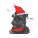 Affenpinscher Christmas Package Stickers sticker