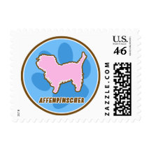 Affenpinscher de moda sello