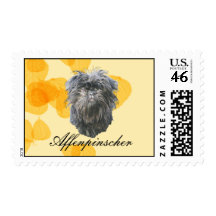 Affenpinscher en las hojas del oro envio