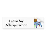 Affenpinscher Patchwork Pet Bumper Sticker