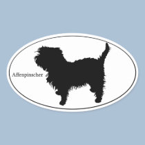 Affenpinscher SIlhouette stickers