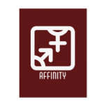 Affinity : Both Dark Postcard