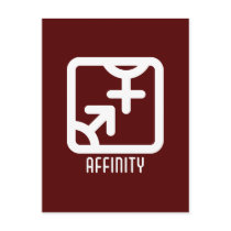 Affinity : Both Dark Postcard