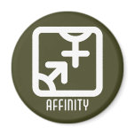 Affinity : Both Round Dark Magnet