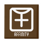 Affinity : Female Square Dark Magnet