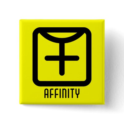 Affinity : Female Square Light Button by jamieco