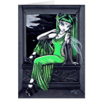 Affinity Green Tattoo Fairy Card by mykajelina Affinity Green Tattoo Fairy Card