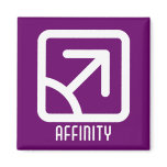 Affinity : Male Square Dark Magnet