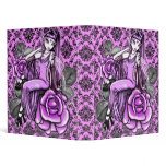 "Affinity" Pink Rose Fairy Art Avery Binder