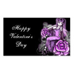 "Affinity"  Pink Valentines Day Rose Fae Gift Tags Business Card
