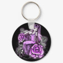 "Affinity"  Pink Valentines Day Rose Fae Keychain
