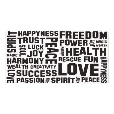 affirmations black - background clear personalized photo card by EDDArtSHOP