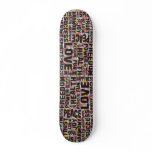 affirmations black - heart pattern skateboards