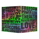 affirmations black - rays coloured binders