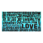 affirmations black - sinus ocean custom photo card