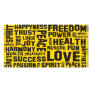 affirmations black - yellow dots photo greeting card
