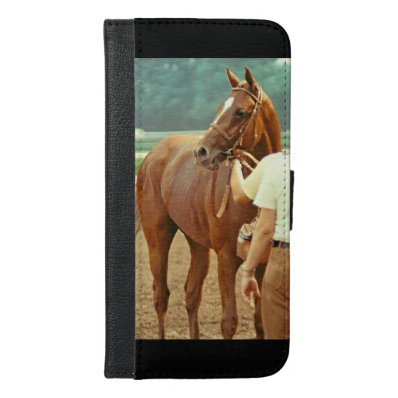 Affirmed Thoroughbred Racehorse 1978 iPhone 6/6S Plus Wallet Case