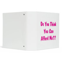 afford me pink vinyl binder