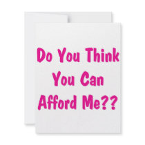 afford me pink personalized invite