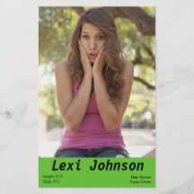 Affordable Comp Cards Models & Actors Flyers
