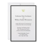 Affordable Monogram Wedding Invitations