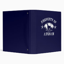 Afghan 3 Ring Binder