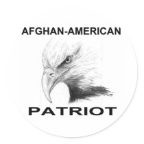 Afghan-American Patriot Sticker