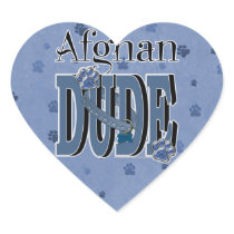 Afghan DUDE Heart Sticker