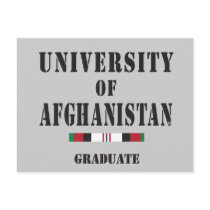 Afghaneabsolvent-Schablonenpostkarte postkarten