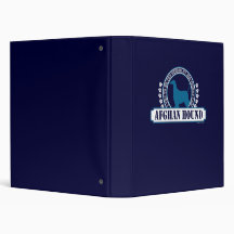 Afghan Hound 3 Ring Binder