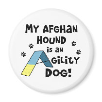 Afghan Hound Agility Dog Magnet
