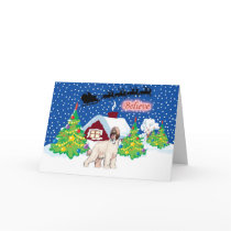 Afghan Hound Believe In Santa Christmas cards by freespiritdesigns Afghan Hound Believe In Santa Christmas cards
