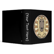 Afghan Hound Vinyl Binder