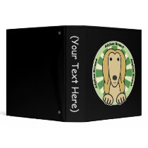 Afghan Hound Vinyl Binder
