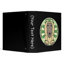 Afghan Hound 3 Ring Binder