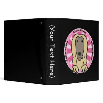 Afghan Hound Vinyl Binders