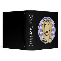 Afghan Hound 3 Ring Binders